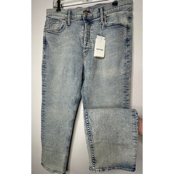 NWT Mother Light Acid Wash Button Fly tomcat Marrakesh Jeans 32 - Picture 1 of 16